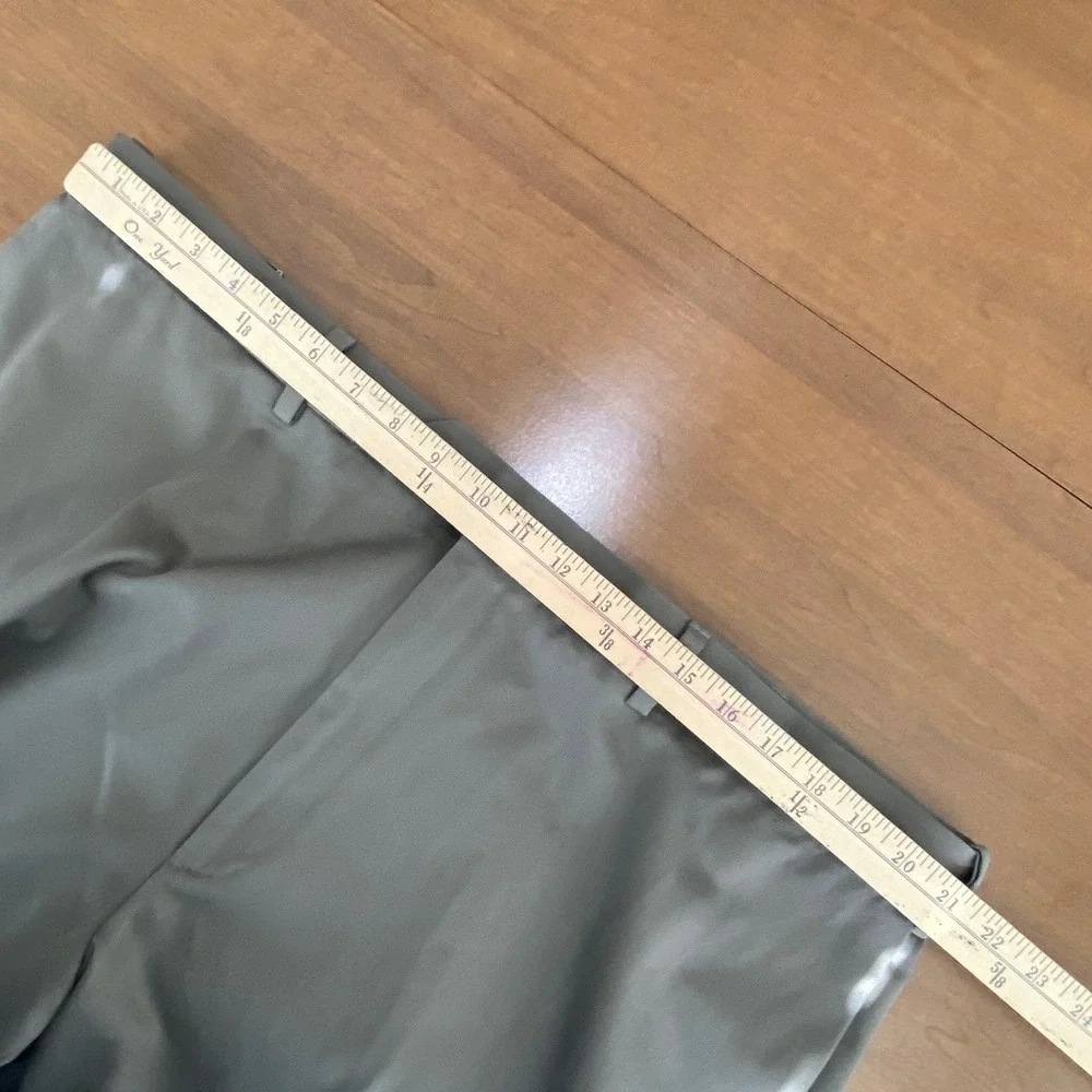 Perry Ellis Portfolio Mens 42x30 Dress Pants Sandstone Tan Flat Front No Iron - Picture 4 of 10